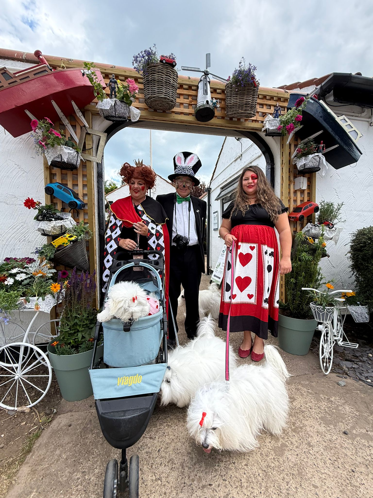 Alice in Wonderland themed tea Bondville